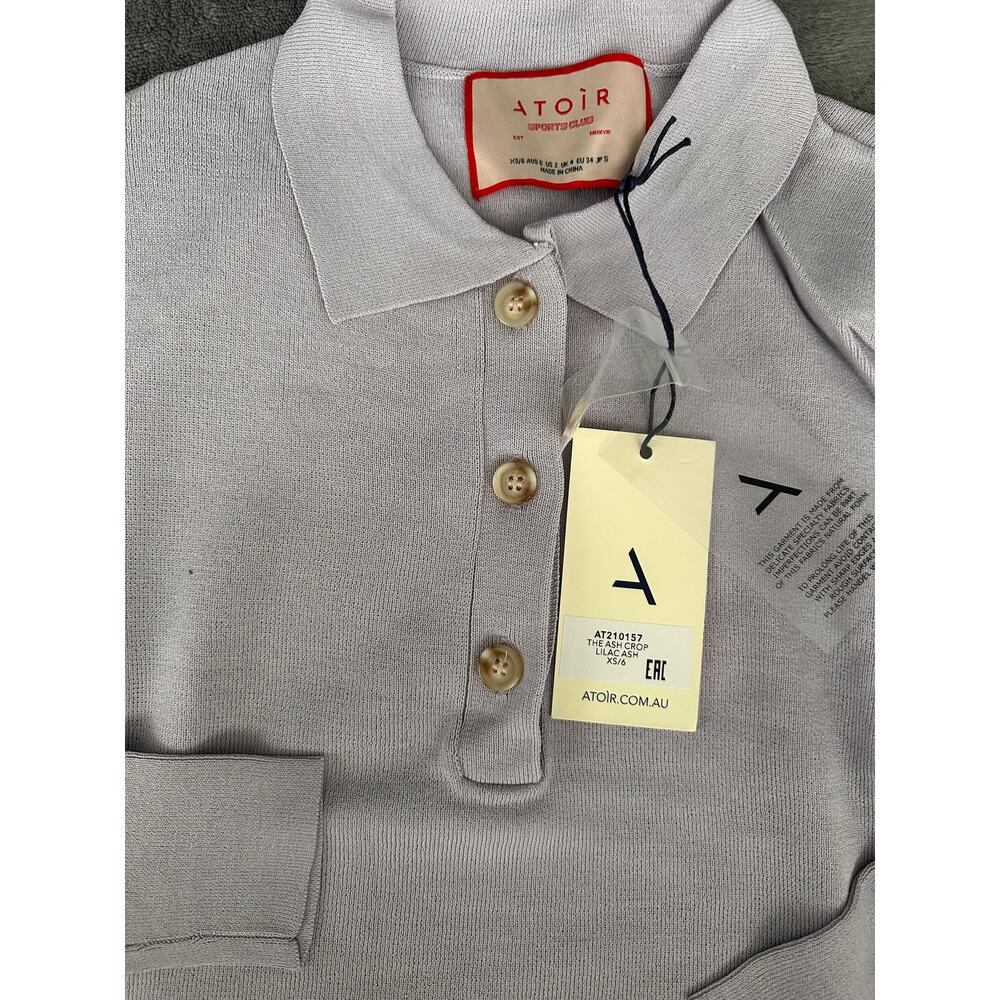 Atoir Sports Club The Ash Crop Sweater XS/6 Tennis Preppy Old Money NWT - Picture 7 of 7